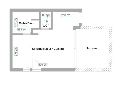 PLAIN PIED A VENDRE - LUMIO VACCAGHJA - 23.09 m2 - 237 000 €