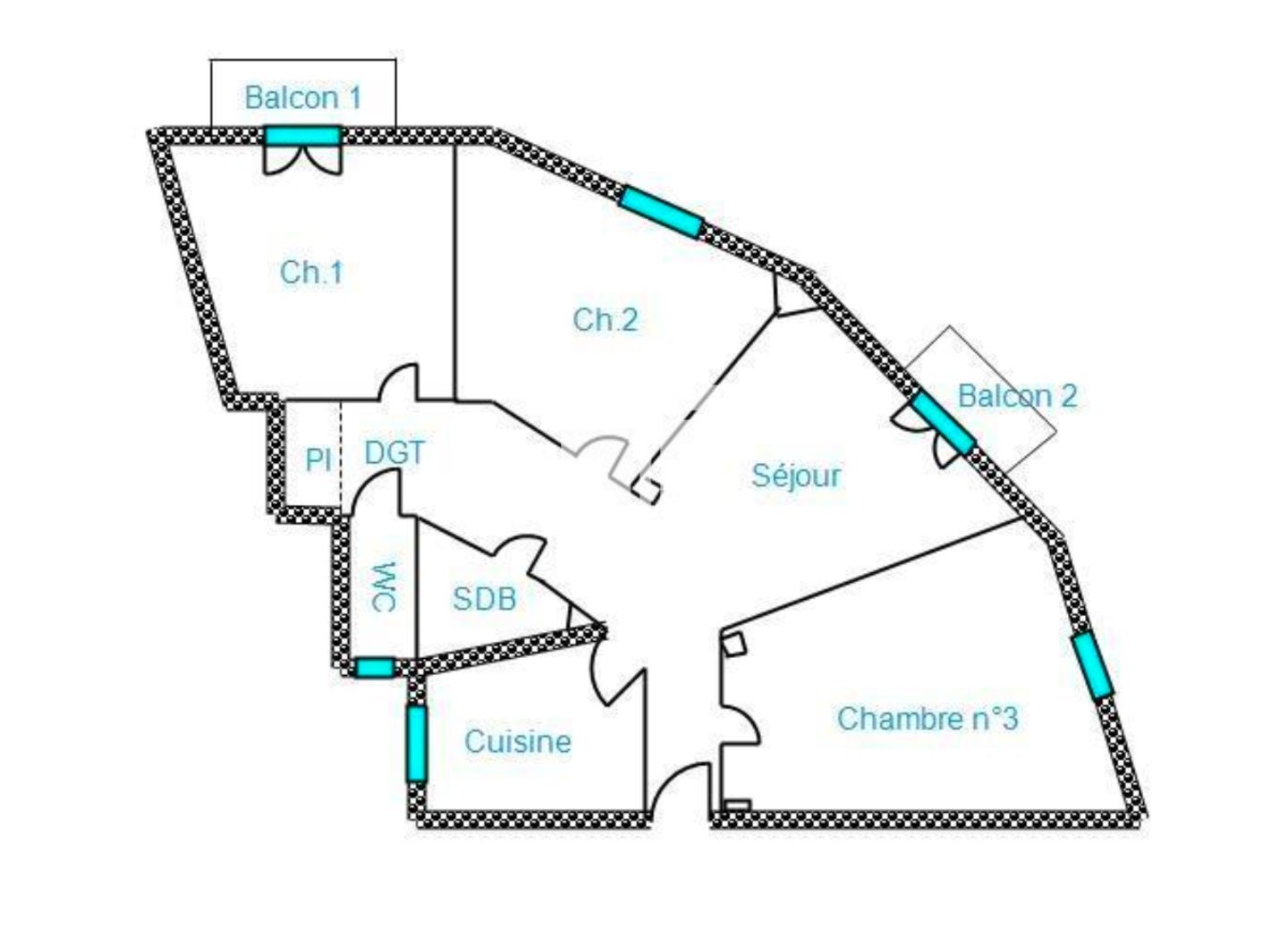 T4 - CENTRE VILLE A VENDRE - BASTIA Centre-ville - 82.63 m2 - 335 000 &euro;